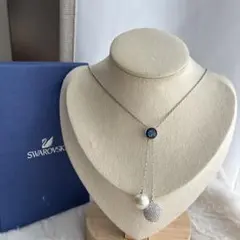 Swarovski ロング ネックレス パール クリスタル　#4330