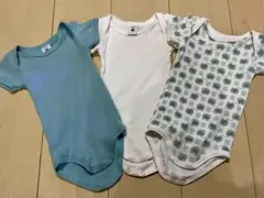 プチバトー　半袖ボディ　ロンパース　6m/67cm