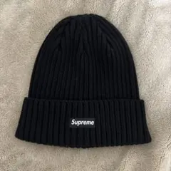 Supreme Overdyed Beanie black ニット帽