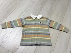 familiar ストライプポロシャツ（長袖）　90センチ