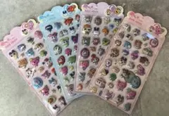 【スーパーセール】　たまごっち立体ステッカー　4枚セット