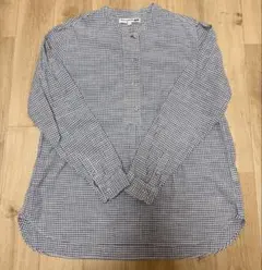 （美品）ユニクロ　 INES DE LA FRESSANGE☆チェックシャツ☆Ｌ