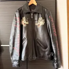 【希少】50着限定　avirex レザージャケット　牛革