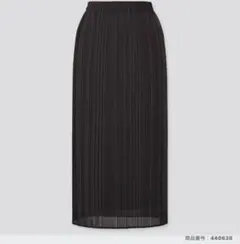 ユニクロ UNIQLOシフォンプリーツナロースカート L