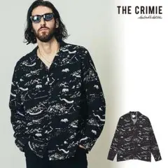 【美品】CRIMIE スカルアロハロングスリーブレーヨンシャツのサムネイル