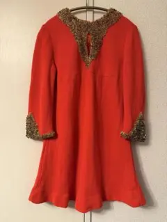 古着 ヴィンテージ ビーズ キラキラ ワンピース