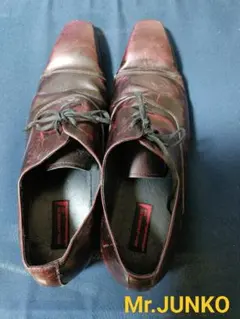 Mr.JUNKO ダークブラウン レースアップシューズ