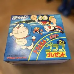 ドラえもん＆パーマン グラス 2個　昭和レトロ　三ツ矢サイダー