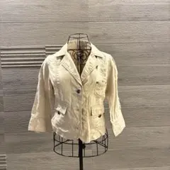 【セール】【美品】五分丈袖　ジャケット 前面ポケット付き