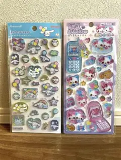 【シール2枚セット】平成はっぴーフォン、ポップデコパーティー