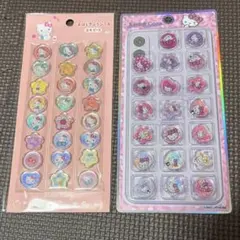 ハローキティ　キラコロ　おはじきシール　おはじきふうシール