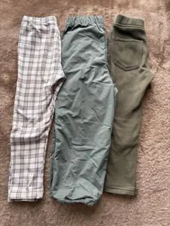 キッズ ロングパンツ 3点セット　110