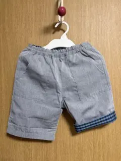 ファミリア　新品　パンツ　4分丈　リバーシブル　100㎝