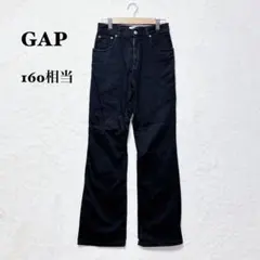 ギャップ フレアパンツ ジーンズ 160相当 黒 ストレッチ キッズ カジュアル