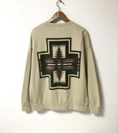 Pendleton ペンドルトン　ネイティブ柄　ベージュ スウェット トレーナーのサムネイル