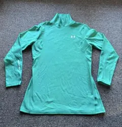 UNDER ARMOUR ロングTシャツ L 長袖 ハイネック ターコイズ