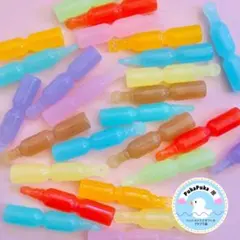 1個30円　S-12 デコパーツ　チューブジュース　お菓子　ミニチュア