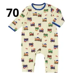 新品タグ付き　ミキハウス　長袖　ロンパース 70