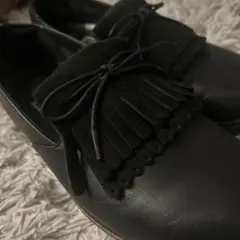 Fitflop ブラック フリンジシューズ