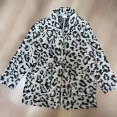 新品ZARA kids140レオパード柄 ウールコートジャケットヒョウ柄