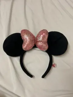 ミニーちゃんスパンコール水玉カチューシャ