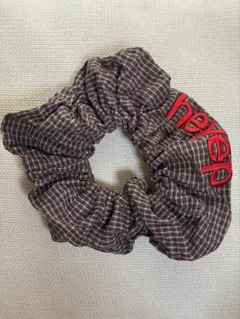 Pajama Check Logo Scrunchie