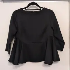 ペプラム　ツイードトップス　アクアガレージ