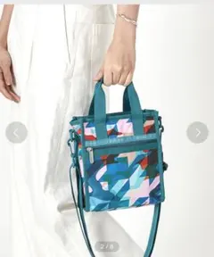 LeSportsac MINI N/S TOTE カモハウンズトゥースショルダー