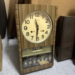 昭和レトロ】愛知時計 Aichi 30DAY 振り子時計 カレンダー付 - メルカリ