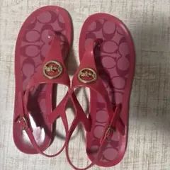 COACH ピンク ビーチサンダル