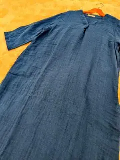 大人気ウチノのガーゼパジャマ　ワンピース サイズ　レディース　L