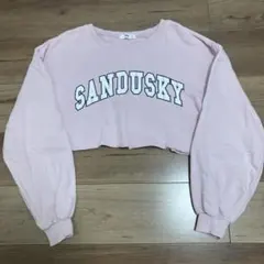 NIGO SANDUSKY クロップドスウェット S ピンク　WEGOのサムネイル