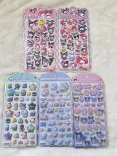 Sanrio コットンパフィーシール サンリオ　おしりシール　5枚