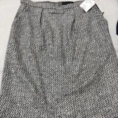 未使用 UNTITLED ツイード タイトスカート グレー系 サイズ42のサムネイル