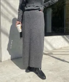 CAPRICEUX LE'MAGE リブニットスカート