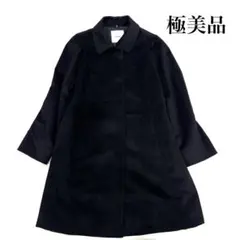 【極美品】レリアン　leilian コート　カシミヤ100％　ブラック