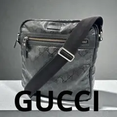 GUCCI グッチ GG インプリメ PVC 斜め掛け ブラック 黒