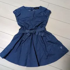 feefossette デニムブルー ノースリーブワンピース