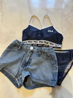 FILA セパレート水着 140cm ネイビー