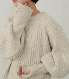 【新品タグ付き】Aunt Marie's フィンガーホールロングアームニット