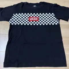 VANS チェック柄刺繍ロゴ 半袖Tシャツ