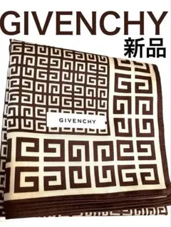 GIVENCHY ❤︎ハンカチ ブラウン 幾何学模様　新品