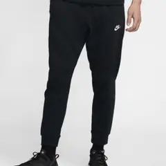 【半額】 NIKE ジョガーパンツ 黒 刺繍ロゴ 新品・正規品・タグ付き