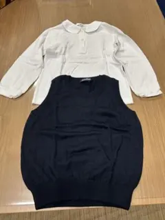 familiar お受験用　長袖シャツ セーターベスト110