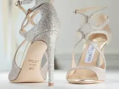 【ジミーチュウ】Jimmy Choo シルバー ハイヒールのサムネイル
