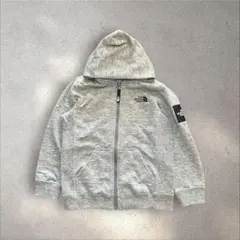 【新品未使用】ノースフェイス キッズ スクエアロゴフルジップ グレー 130