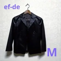 美品！ef-de★ティラージャケット短丈　光沢　ブラウンのサムネイル