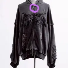 【タイムセール‼️25日24:00まで！】レフレム 猫耳ジップアップパーカー