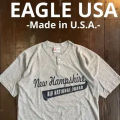 USA製！！【EAGLE USA イーグル】ヴィンテージヘンリーネックTシャツ