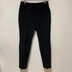 PLST テーパードパンツ (M) 美脚 センタープレス ブラック